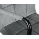 Стул барный DOBRIN KRUGER ARM BLACK серый велюр (MJ9-75)
