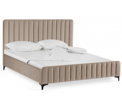 Кровать Амелия 160х200 без ПМ бежевая