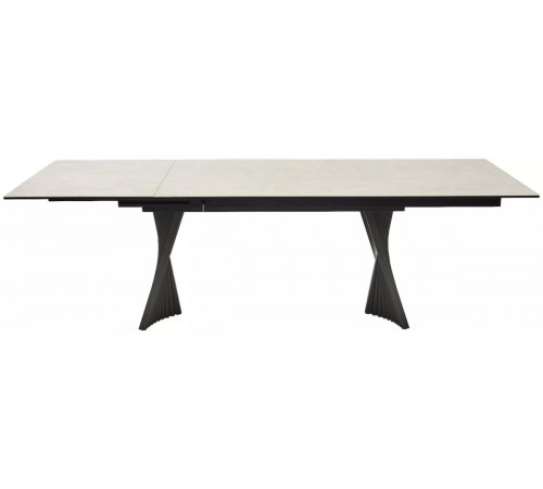 Стол YOAKIM 180 TL-102 Бежевый мрамор, испанская керамика / Темно-серый каркас, ®DISAUR