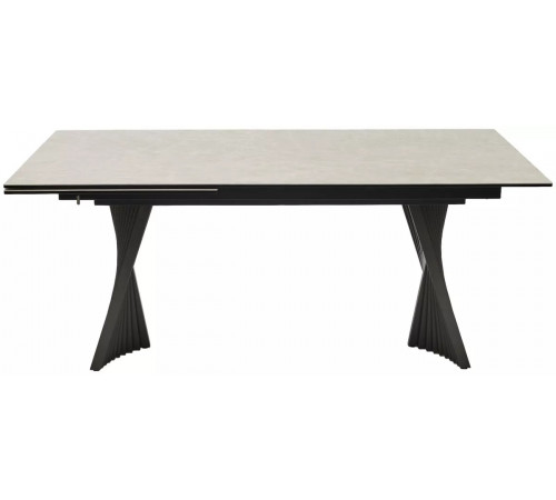Стол YOAKIM 180 TL-102 Бежевый мрамор, испанская керамика / Темно-серый каркас, ®DISAUR