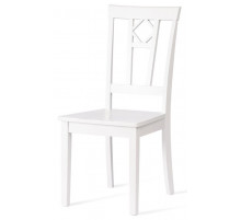Стул Камилла сиденье жесткое (CAMILLE) дерево гевея, МДФ, 44х54х95, pure white (402)