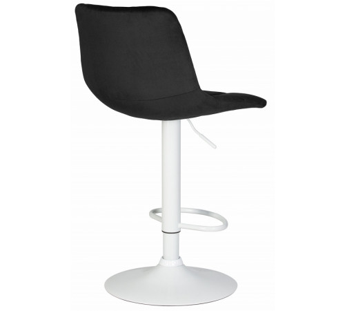 Стул барный DOBRIN TAILOR WHITE черный велюр (MJ9-101)