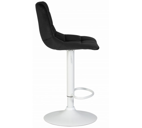 Стул барный DOBRIN TAILOR WHITE черный велюр (MJ9-101)