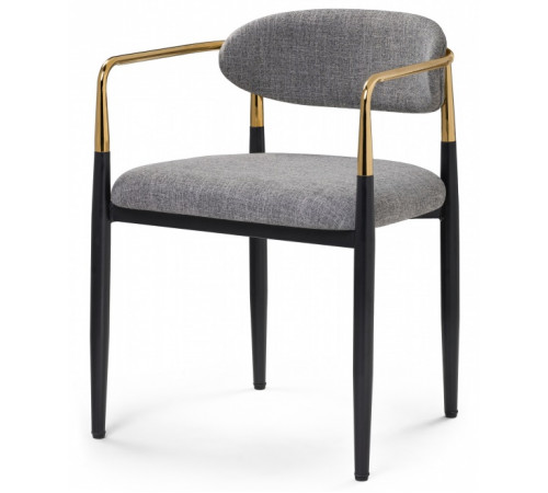 Кресло Lord gray / black / gold