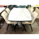 Обеденная группа B140 ХБ/226 B03 BEIGE черный каркас