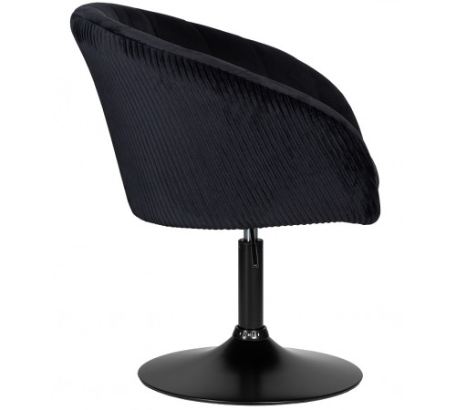 Кресло DOBRIN EDISON BLACK / арт. LM-8600_BlackBase черный велюр (1922-21)