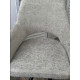 Стул NURI 180 град. поворот. 3018-03 светло-серый, шенилл/ черный каркас, ®DISAUR