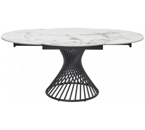 Стол BUENO 120 GLOSS GOLDEN JADE SOLID CERAMIC / BLACK, ®DISAUR