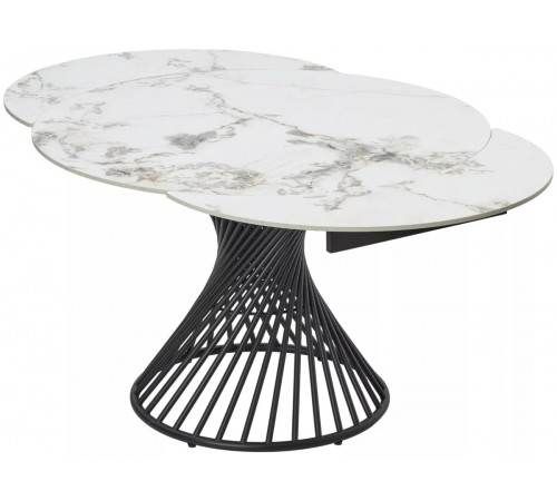 Стол BUENO 120 GLOSS GOLDEN JADE SOLID CERAMIC / BLACK, ®DISAUR