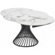 Стол BUENO 120 GLOSS GOLDEN JADE SOLID CERAMIC / BLACK, ®DISAUR