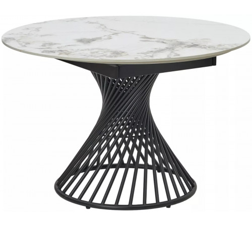 Стол BUENO 120 GLOSS GOLDEN JADE SOLID CERAMIC / BLACK, ®DISAUR