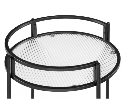 Cервировочный стол Kotani 50х79 black / clear