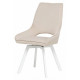 Стул Leset Галвес 360 (поворотный механизм), бежевый велюр/белый каркас
