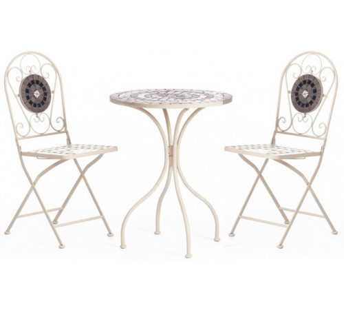Комплект стол Romeo и 2 стула VICENZA butter white