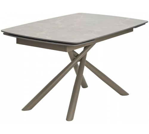 Стол RIVOLI 140 MATT LATTE STONE SOLID CERAMIC / TAUPE, ®DISAUR