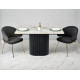 Стол Festa 140x85x77см, керамогранит Calacatte gold, черный