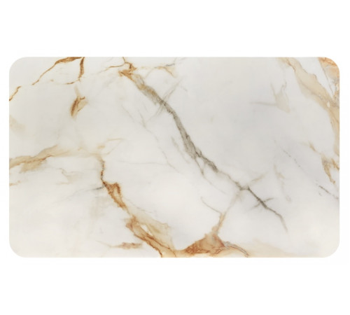Стол Festa 140x85x77см, керамогранит Calacatte gold, черный
