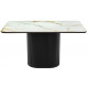 Стол Festa 140x85x77см, керамогранит Calacatte gold, черный