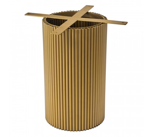 Стол Aura D110, керамогранит Calacatte gold, золото