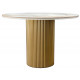 Стол Aura D110, керамогранит Calacatte gold, золото