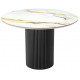 Стол Aura D110, керамогранит Calacatte gold мрамор, черный