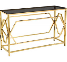 Стол-консоль BS-1536G Тонированное стекло/Gold