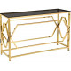 Стол-консоль BS-1536G Тонированное стекло/Gold