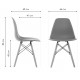 Стул Eames PC-015 черный