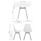 Обеденная группа Номиа 90 white / wood