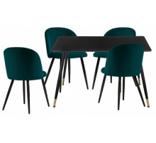 Обеденная группа Cельда black / green
