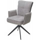 Стул PONCE 360 град. поворот. Brego-07 Серый, ткань/ XD841-16 Серый, букле/ Черный, ®DISAUR