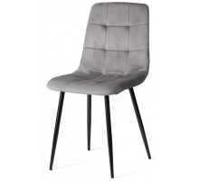 Стул CHILLY (mod. JSC-220) Велюр/металл, 44,5х52,5х88 см, Dark grey (темно-серый) HLR24 / черный