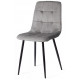 Стул CHILLY (mod. JSC-220) Велюр/металл, 44,5х52,5х88 см, Dark grey (темно-серый) HLR24 / черный