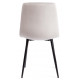 Стул CHILLY (mod. JSC-220) Велюр/металл, 44,5х52,5х88 см, Light grey (светло-серый) HLR14 / черный