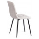 Стул CHILLY (mod. JSC-220) Велюр/металл, 44,5х52,5х88 см, Light grey (светло-серый) HLR14 / черный
