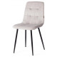 Стул CHILLY (mod. JSC-220) Велюр/металл, 44,5х52,5х88 см, Light grey (светло-серый) HLR14 / черный