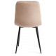 Стул CHILLY (mod. JSC-220) Велюр/металл , 44,5х52,5х88 см, Beige (бежевый) HLR8 / черный