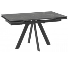 Стол Роял, 140  STONE BLACK ST CER/ЧЕРНЫЙ