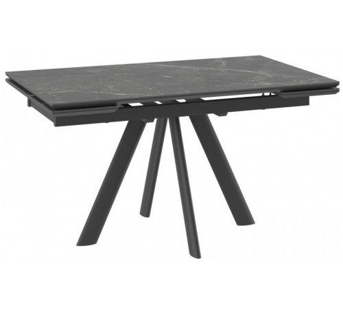 Стол Роял, 140  STONE BLACK ST CER/ЧЕРНЫЙ