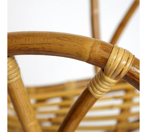 Комплект террасный AKIRA /с подушкой/  skin rattan eco, 54х60х78см / D46х40см, Natural (натуральный)