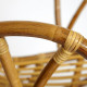 Комплект террасный AKIRA /с подушкой/  skin rattan eco, 54х60х78см / D46х40см, Natural (натуральный)