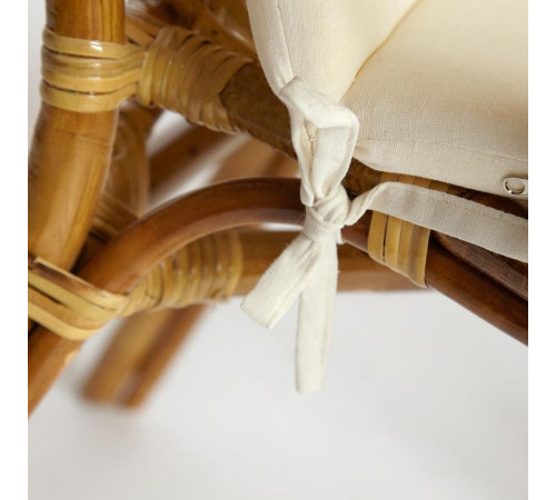 Комплект террасный AKIRA /с подушкой/  skin rattan eco, 54х60х78см / D46х40см, Natural (натуральный)