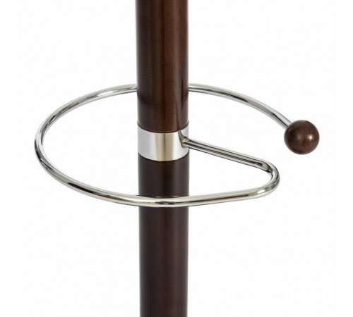 Вешалка Sakura (mod. GH-8606) дерево/хром/мрамор, 37 x 37 x 175 см, Black (Черный) / Walnut (Орех)