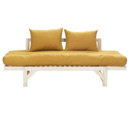 Диван Бинго Ткань: Savana plus yellow / Лак