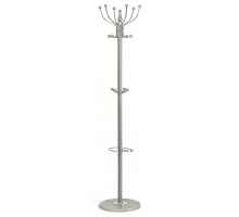 Вешалка Bara (mod. GH-8606) металл/хром/мрамор, 37 x 37 x 175 см, white (белый) / grey (серый)