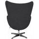 Кресло EGG STYLE CHAIR черный, экокожа (Enzo 999)