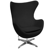 Кресло EGG STYLE CHAIR черный, экокожа (Enzo 999)