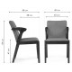 Стул Artis cappuccino / grey