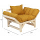 Кресло Бинго Ткань: Savana plus yellow / Лак