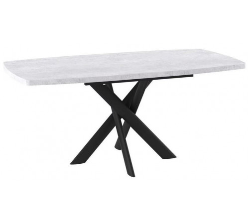 Стол Leonel-130 (130/165 х 85 / серый сланец / черный)